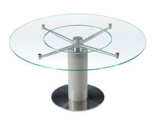 Ramona Round Dining Table with Lazy Lusan - Euro Living Furniture
