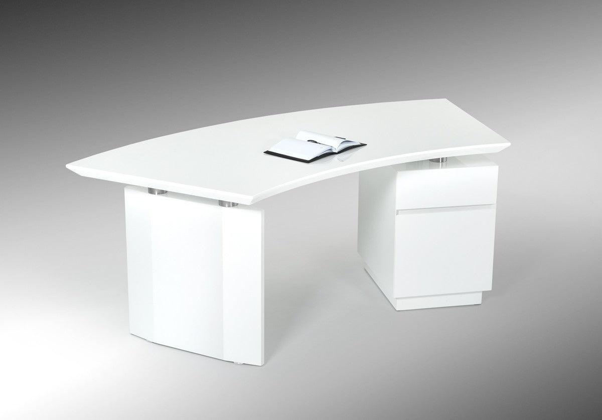 Sky Modern White Office Desk - Euro Living Furniture