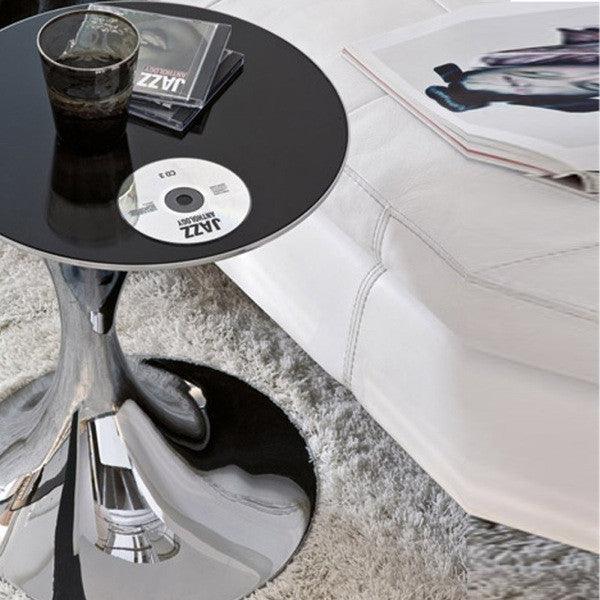 Andorra Modern Round End Table - Euro Living Furniture