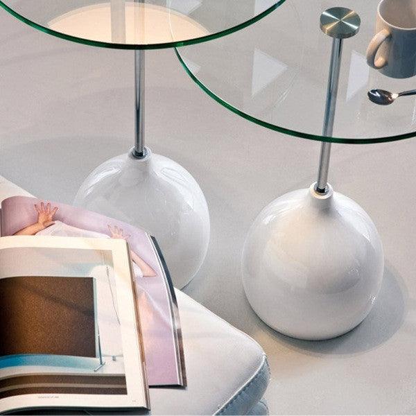 Adachi Modern Round End Table - Euro Living Furniture